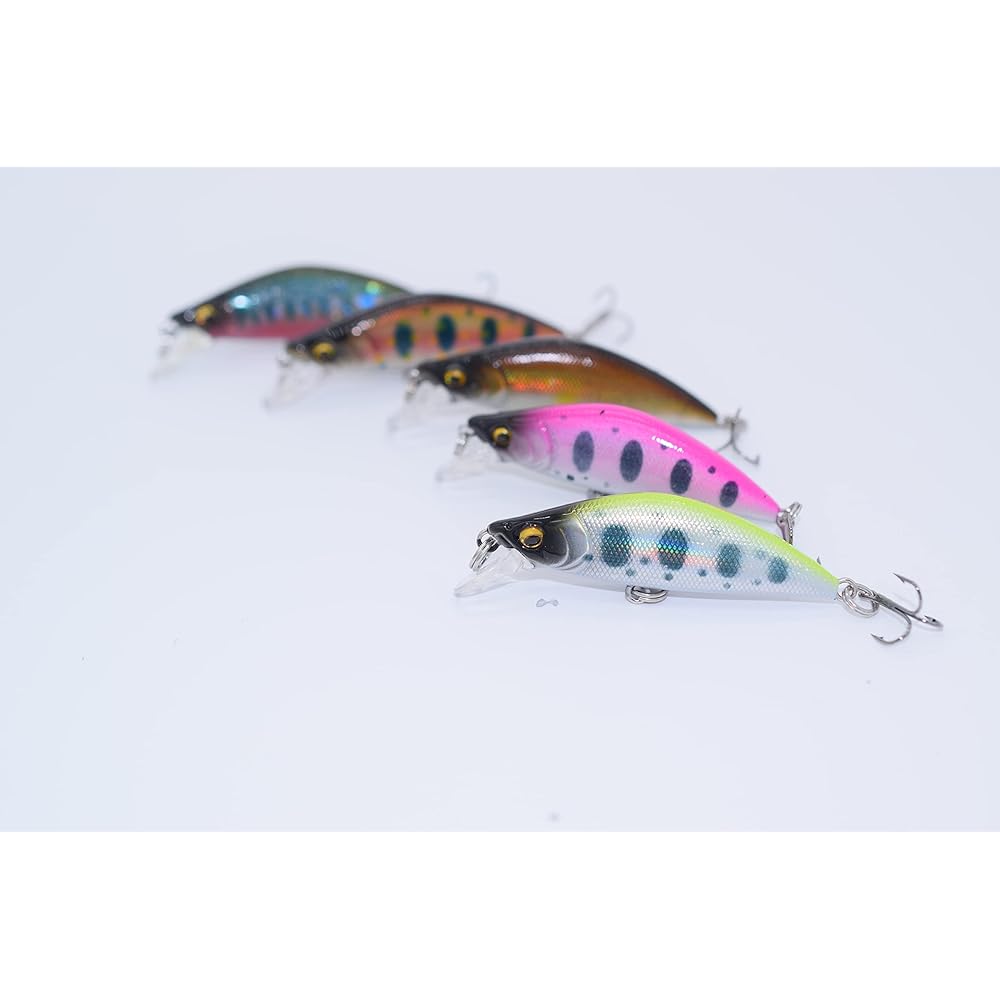 [PB Lure] Mountain Stream Minnow 50mm 5g 5 Color Set Mountain Stream Mainstream Ideal for Native Trout