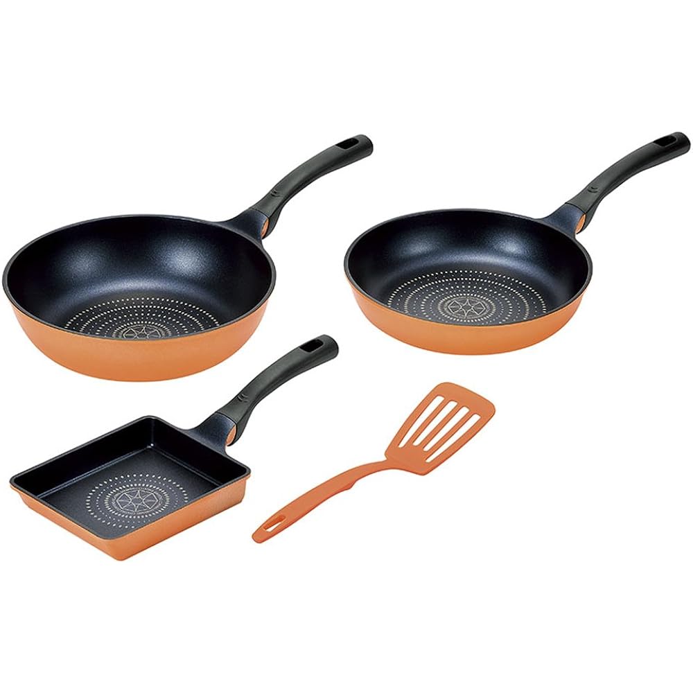 Yokoyama Frying Pan 20cm & Tamagoyaki 15 x 18cm Velite Ultra Light Cast Made For Gas Fire Only VL-500S