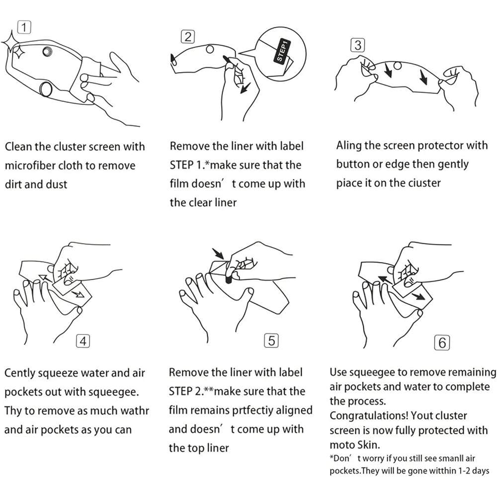 Fits Honda Rebel 500 CM500 CMX500 2020-2022 Motorcycle TFT LCD Scratch Cluster Screen Dashboard Protective Instrument Film (Color : 2 sets)