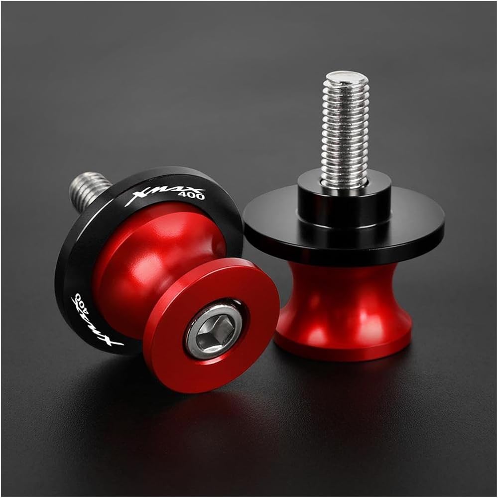 Motorcycle Swingarm Spool Slider FOR XMAX400 X-MAX 400 6mm Motorcycle Accessories CNC Aluminum Swingarm Spool Slider Rear Stand Screw M6 (Color: H 6MM)