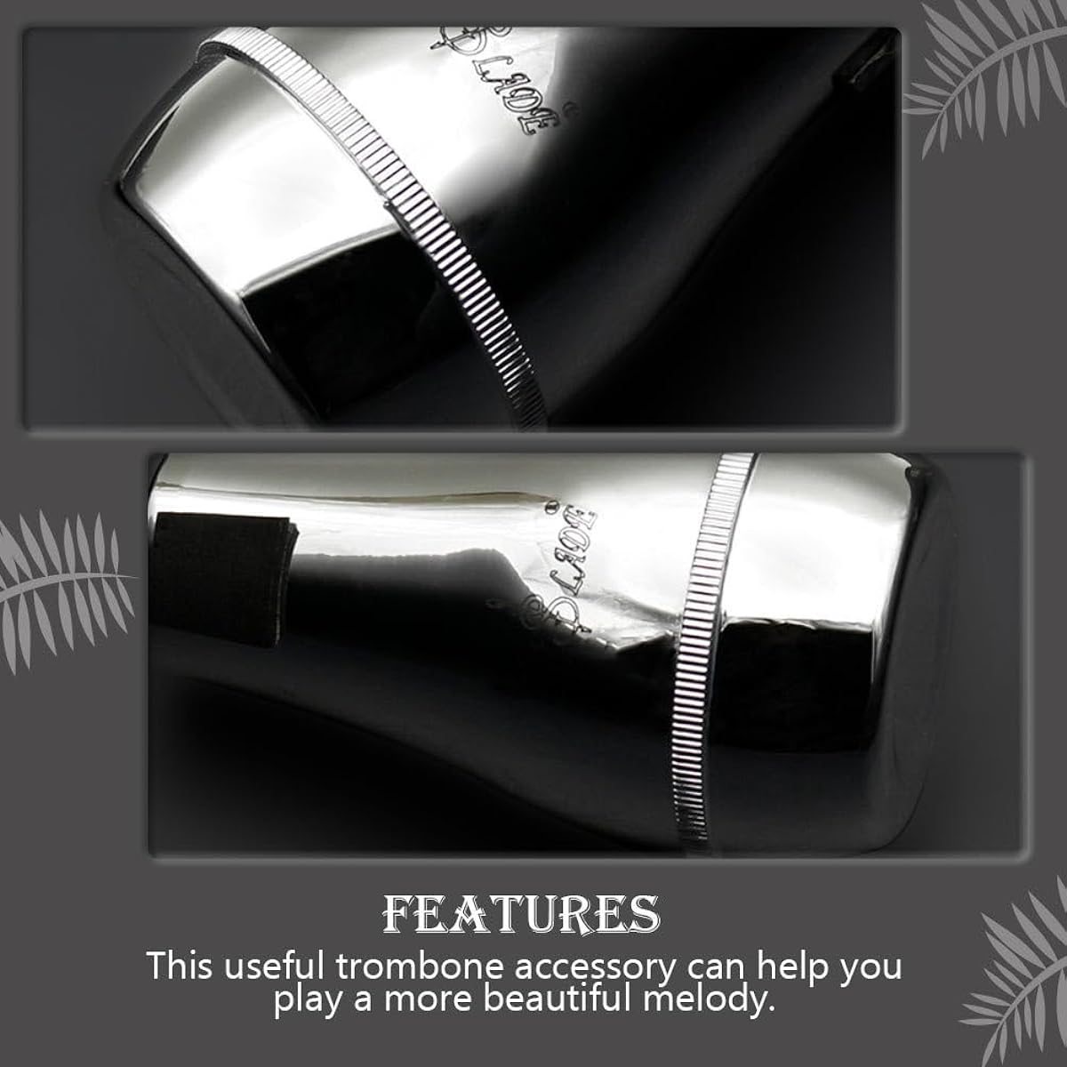 VICASKY Trombone Mute Music Accessories Muffler Silencer Trumpet Accessories Brass Bottom Tenor Trombone Mute Trumpet Mute Tensor Trombone Mute Professional Trombone Mute Noise Removal Tool