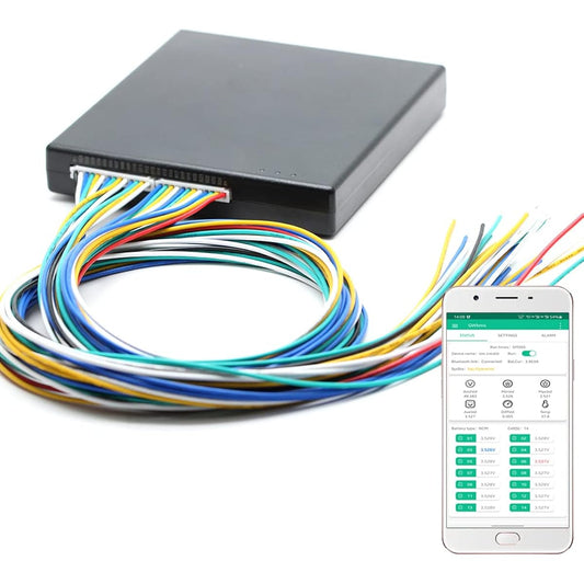 4S-24S 4A Smart Active Equalizer Balancer 6S 8S 10S 12S 13S 14S 16S 17S 20S 21S 22S 24S Lifepo4 LFP/ Lipo Li-on/ LTO Lithium Battery Energy Transfer Equalization Board 1mv Precision Capacitor Balance