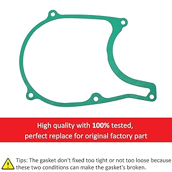 Left Side Crankcase Cover Gasket for Honda CRF100 CRF80 CRF100F CRF80F 2004-2013, MPN# 11341-GN1-A80 11341-KSJ-J30 11394-KN4-751/750