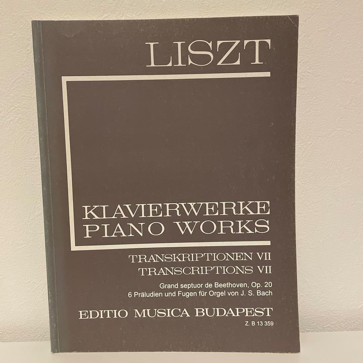 Bach & Liszt & Baroque arrangement transcription imported sheet music