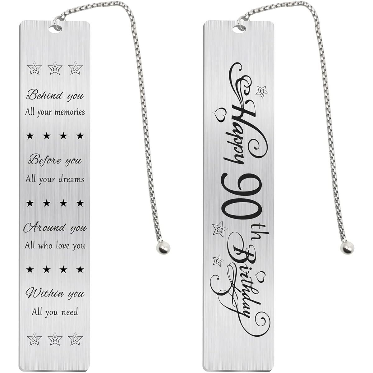 Jzxwan 90th Birthday Gifts for Women Men 90th Birthday Bookmark Gift for Her 90th Birthday Present Decoration