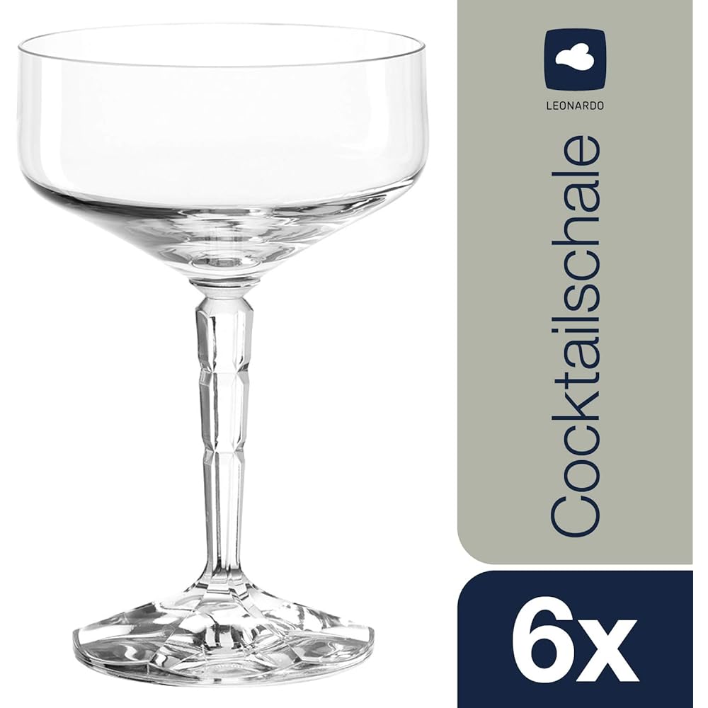 LEONARDO Cocktail Glass Clear Size:∅9×H13.7cm Cocktail Glass 200ml Spiritii 022743 6 pieces