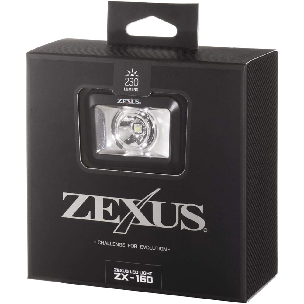 Fuji Toki ZEXUS LED Light ZX-160 [Maximum 230 lumens Main LED lighting time: Up to 50 hours White LED]