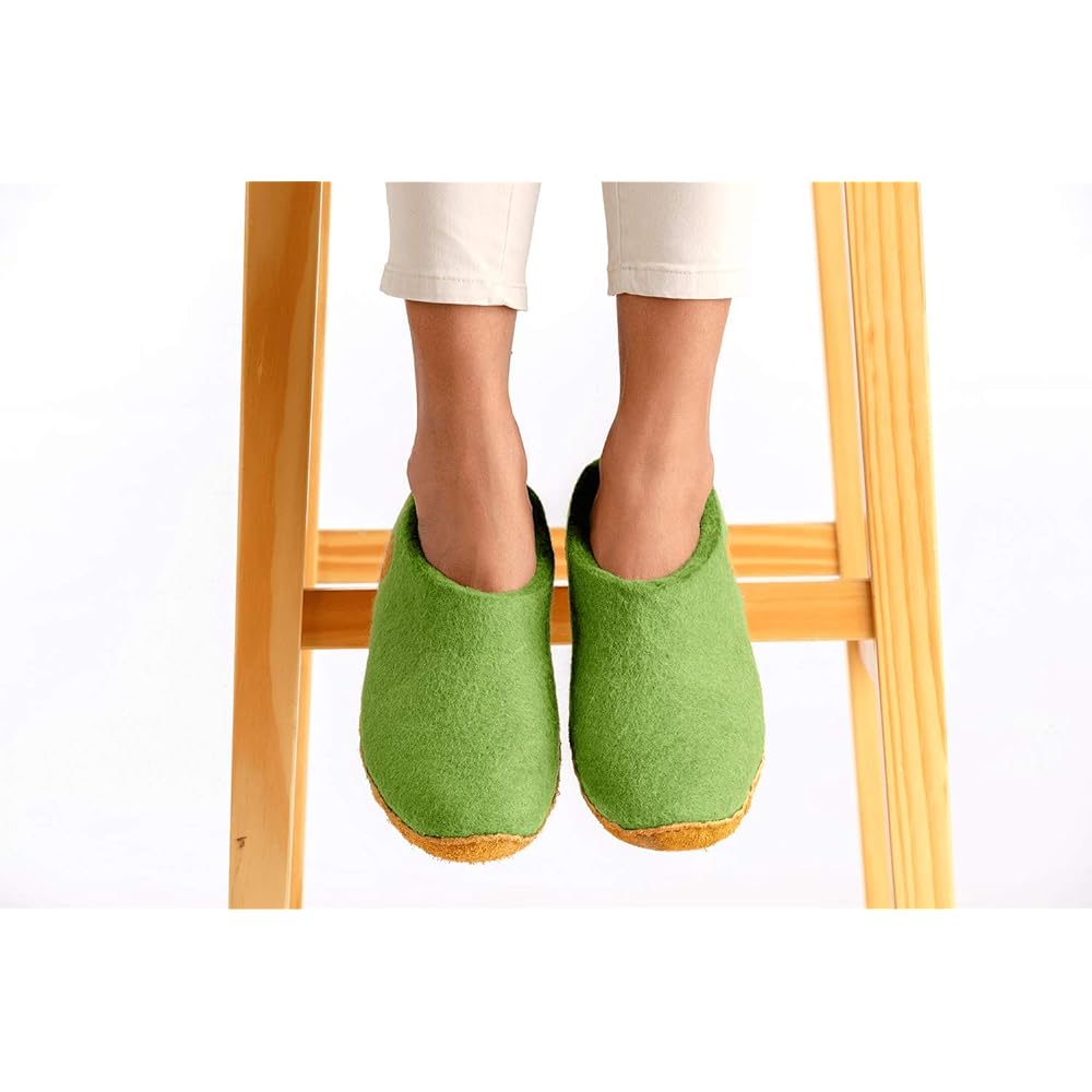 [Nauseni] Handmade wool felt indoor slippers Original Collection