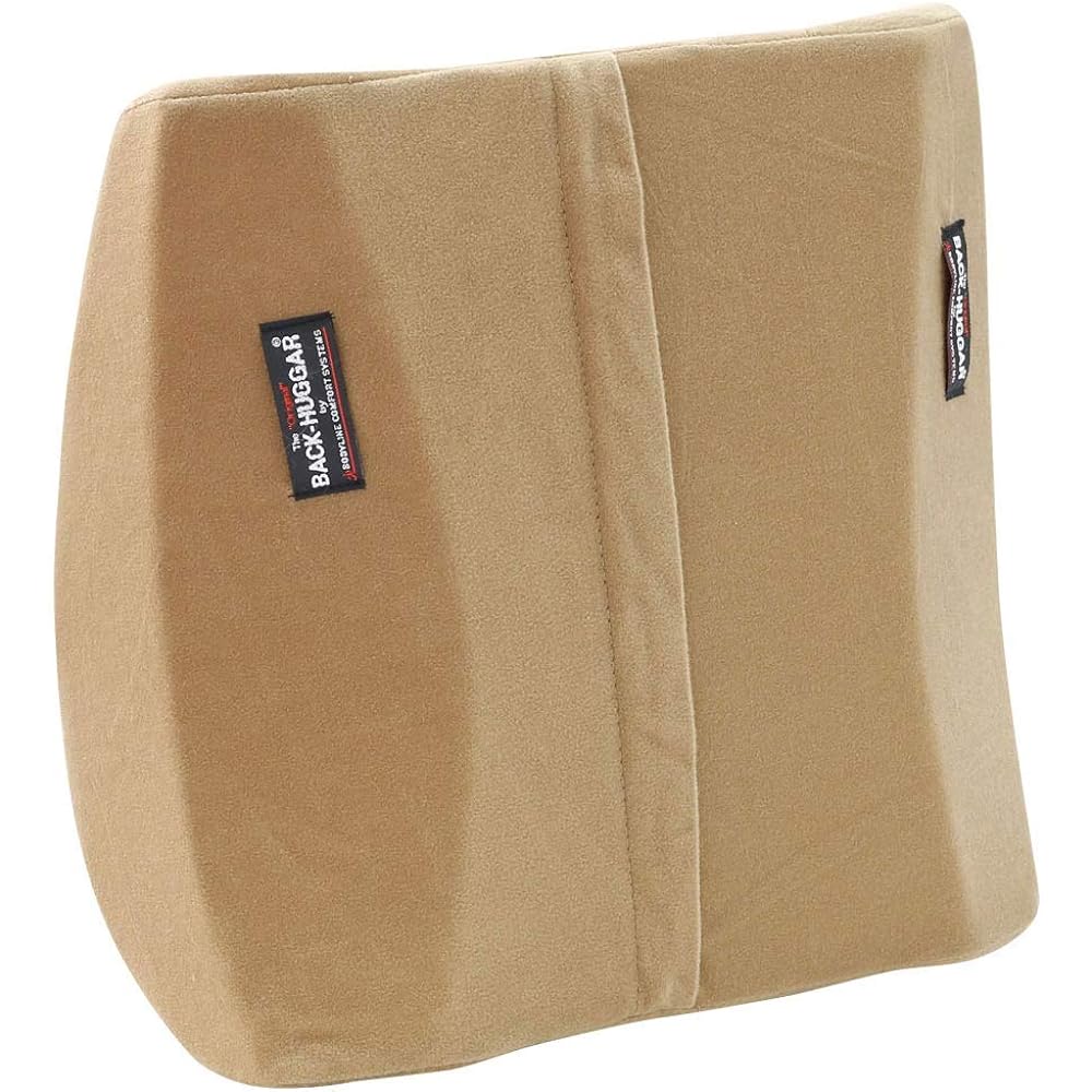 BODYLINE Back Hugger European Used around the world for over 30 years Lumbar Support Lumbar Support Cushion Health Cushion Backrest Lower Back Pain (Beige)