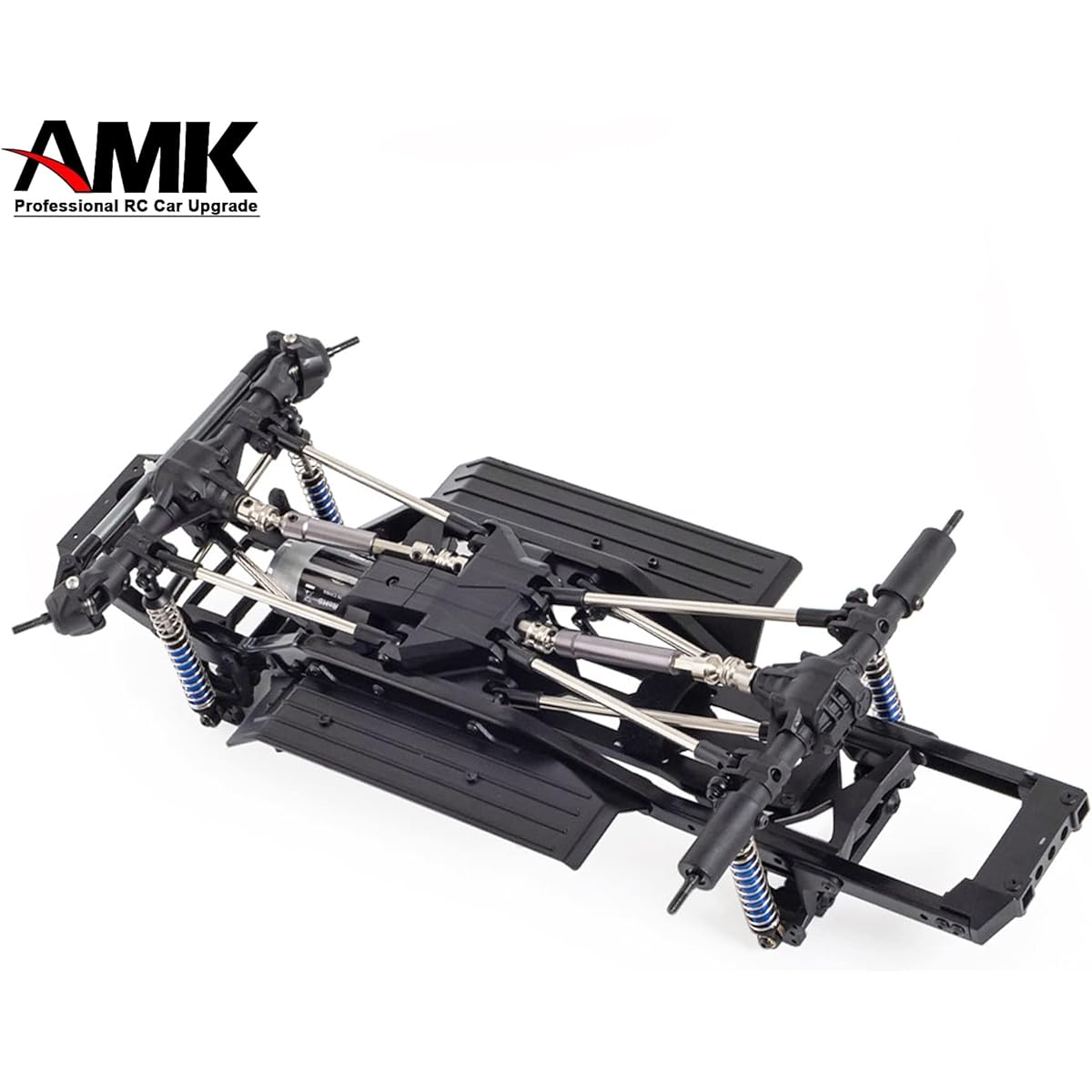 313mm Wheelbase Nylon Chassis Frame Car Body 2 Speed Transmission with 35T 550 Motor for 1/10 RC Crawler Axial SCX10 TRX4 D90 (DIY+Axle)