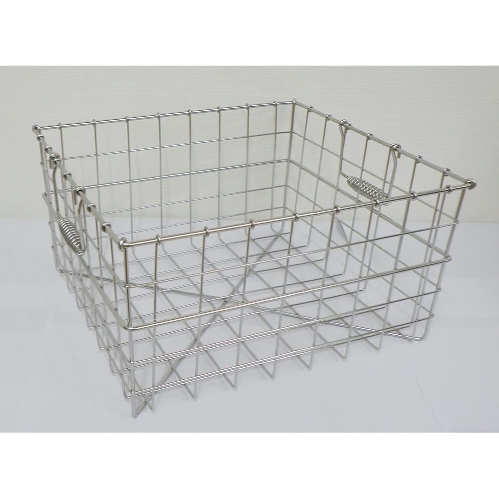 Hokuriku Sogyo Tableware Basket A-2 (40 x 34 x 18.5cm) 18-8 Stainless Steel 3250008