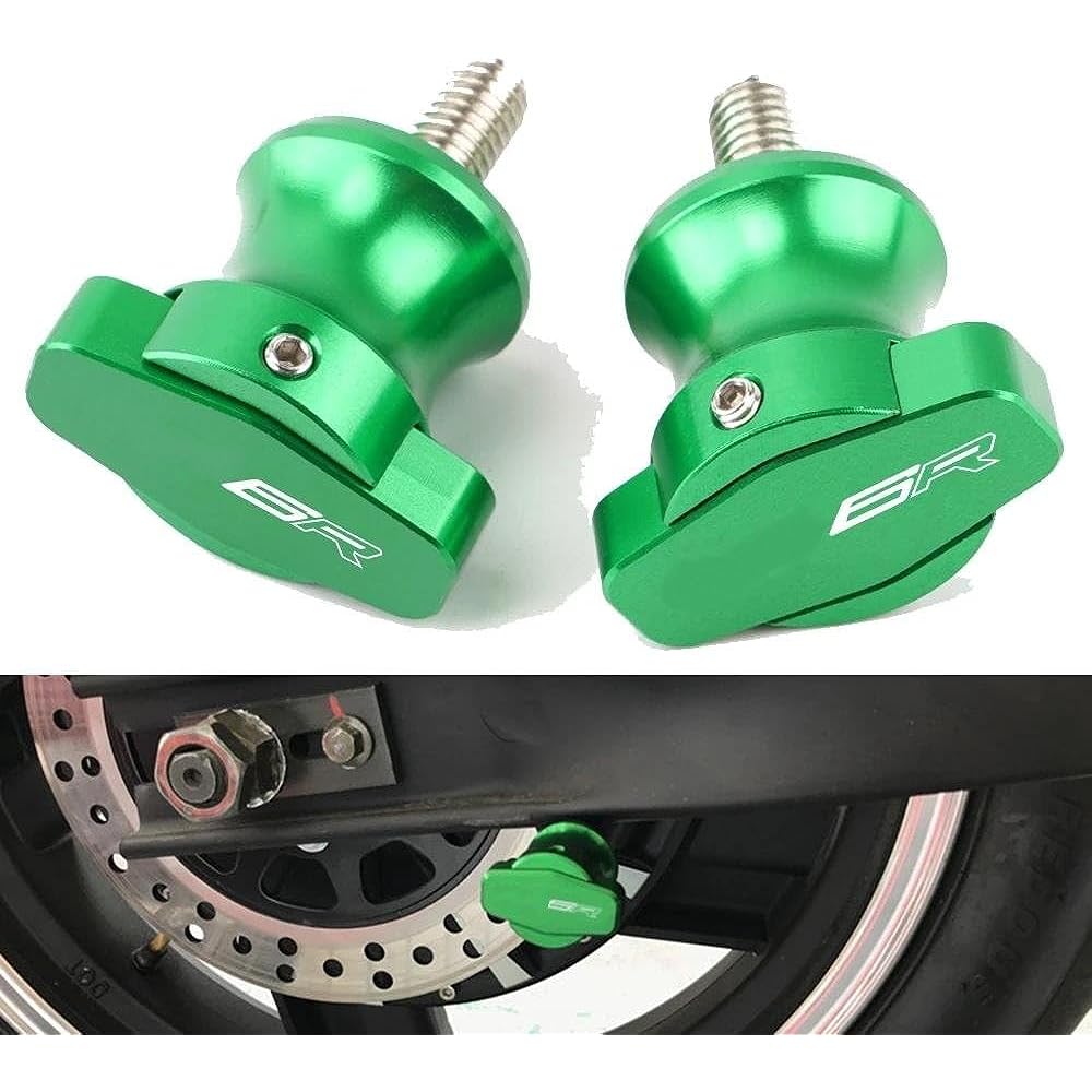 Motorcycle Swing Arm Spool 8mm/10mm Motorcycle Swing Arm Spool Slider Stand Screw For ZX-6R ZX6R 2000 2001 2002 2003 2004 2005 2006 (Color: Red, Size: 10mm)