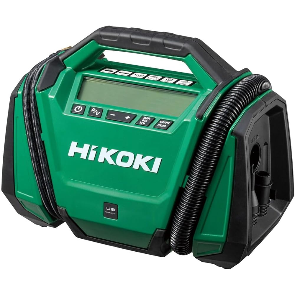 HiKOKI 18V Rechargeable Air Pump Maximum Pressure 1,100kPa Storage Battery/Charger Sold Separately UP18DA(NN)