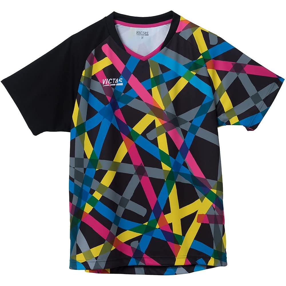 [Victus] Table Tennis Route Map Game Shirt J.T.T.A (Japan Table Tennis Association) Officially Certified Unisex