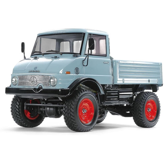 Tamiya 1/10 Electric RC Car Special Project No.165 Mercedes Benz Unimog 406 Painted Blue Gray Body (CC-02 Chassis) 47465