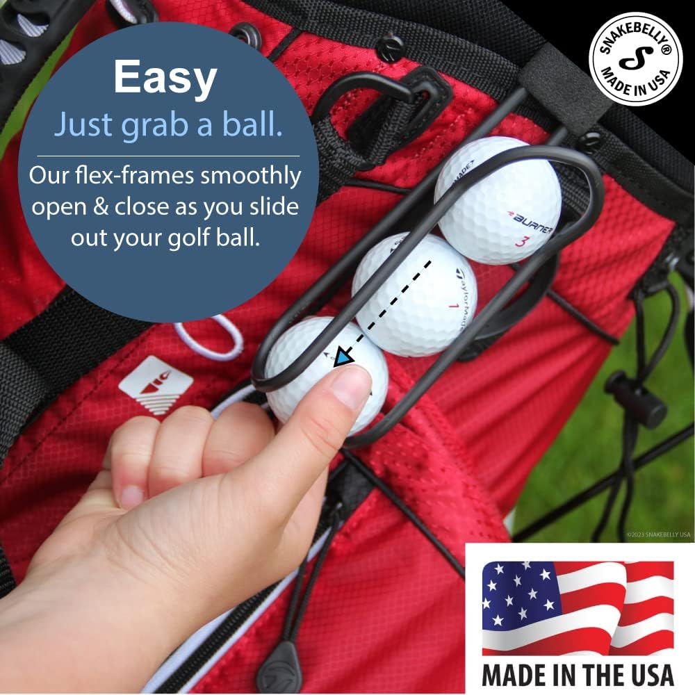 SnakeBelly Golf Ball Holder Quick Draw Release Purple 1 Piece