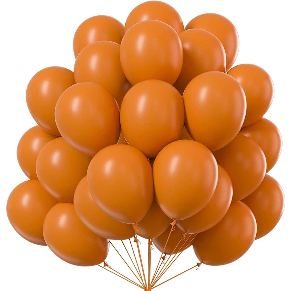 TOYXE 50pcs Retro Balloons Made from Durable Rubber (Retro Orange)