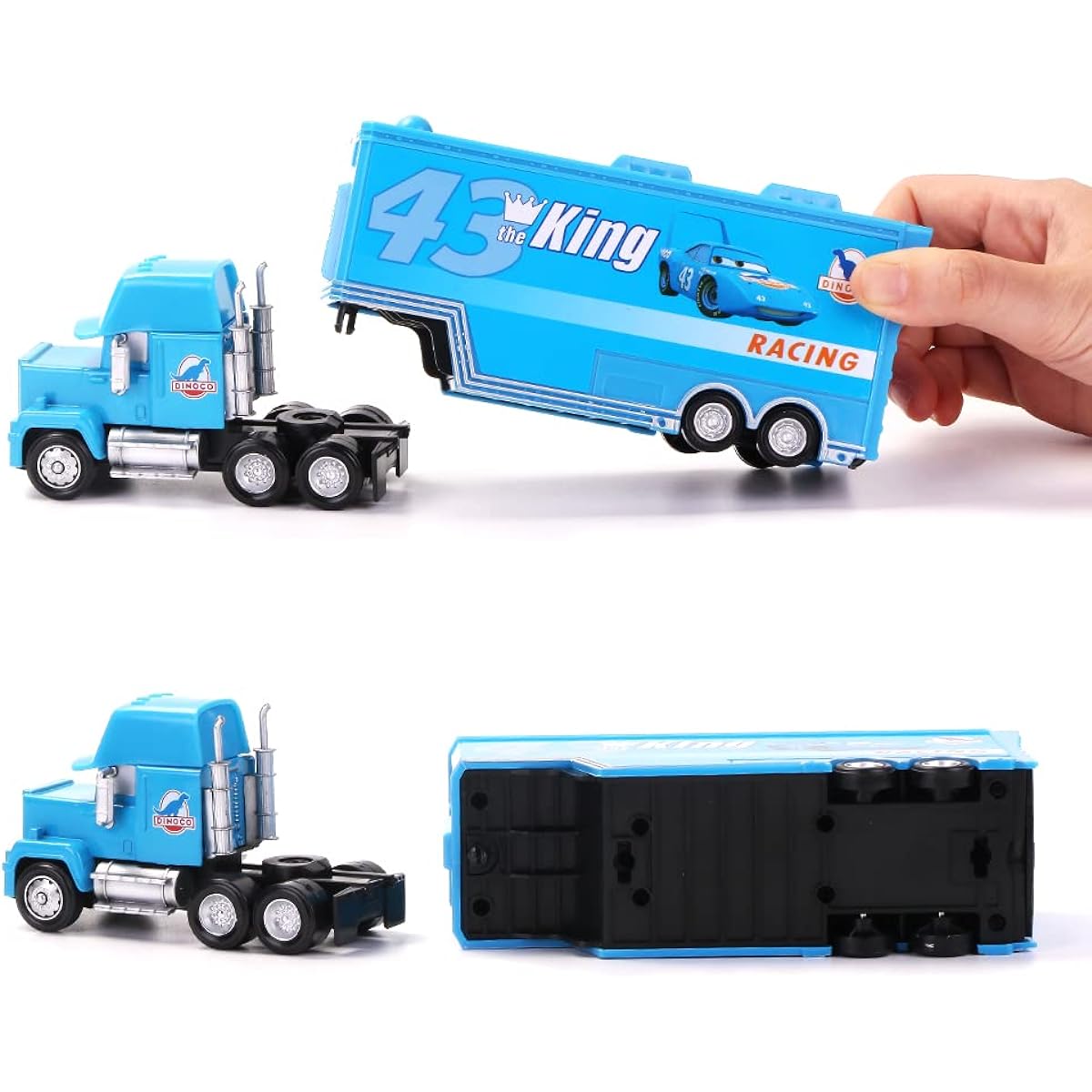 Movie Cars Toys Lightning McQueen & Uncle McK Truck 1:55 Diecast Model Vehikal (Uncle King)