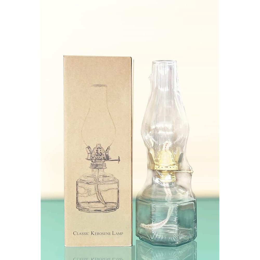 Cywinfow Lantern Kerosene Lamp Vintage Kerosene Lamp AU002-L Black