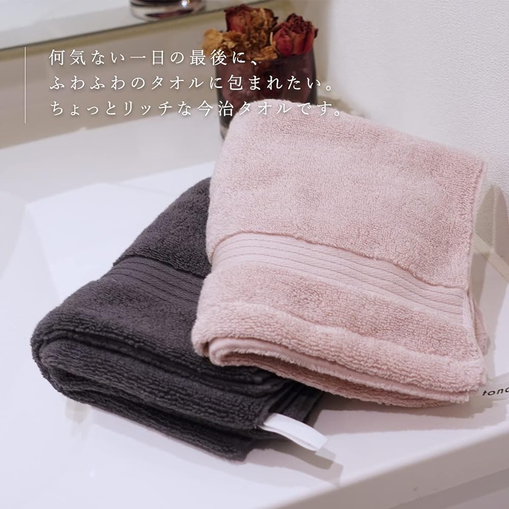 Hartwell Imabari Towel My Hotel Towel Face Towel Hotel Towel Simple Plain Loop Colored Towel Set of 10 White