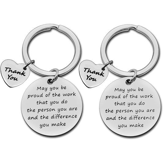 Appreciation Gifts Thank You Keychain Volunteer Appreciation Jewelry Mentor Nurse Doctor Social Worker Gifts Employee Coworker Retirement Gifts Keychain Coworker Boss Retirement Gifts