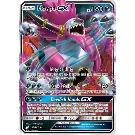 Pokemon Hoopa GX 96/181 Team Up Ultra Rare