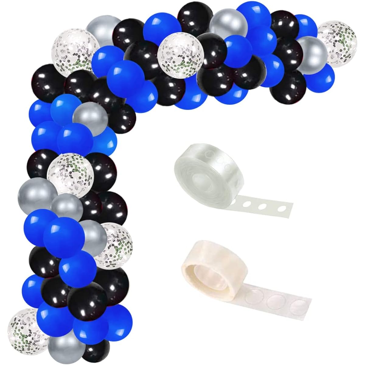 Black Silver Blue Balloon Garland Kit,Video Game Party Balloons Balloon Arch Kit for Boys Birthday Baby Shower Space Gamer Fans Party Decorations