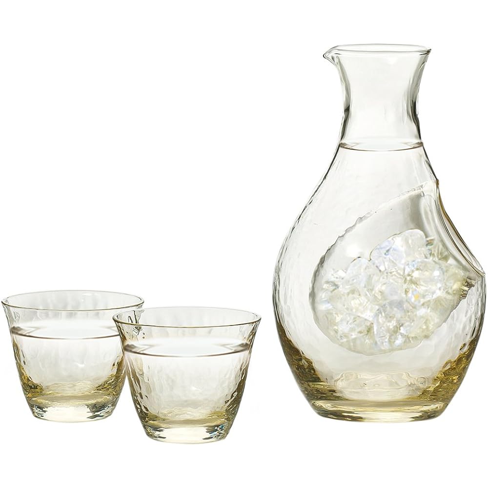 Toyo Sasaki Glass Sake Glass Collection Takasegawa Amber Cold Sake Set G604-M72
