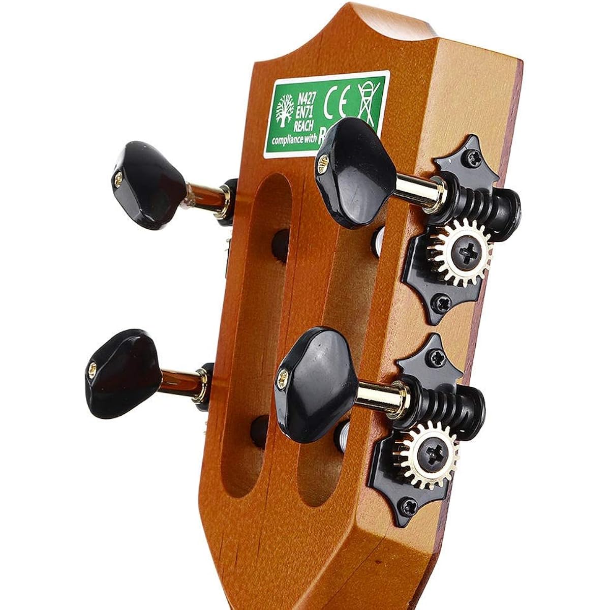 Classical Guitar 24 Inch Guitar Ukulele Wood and Tiger Skin Ukulele with Bag and String for Beginners Easy to Learn and Play (Color : As shown, Size : 24 inch)