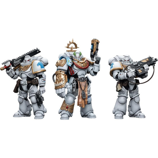 Joytoy Warhammer 40K Mech 1/18 Action Figure Mech Space Marines White Consul Set of 3