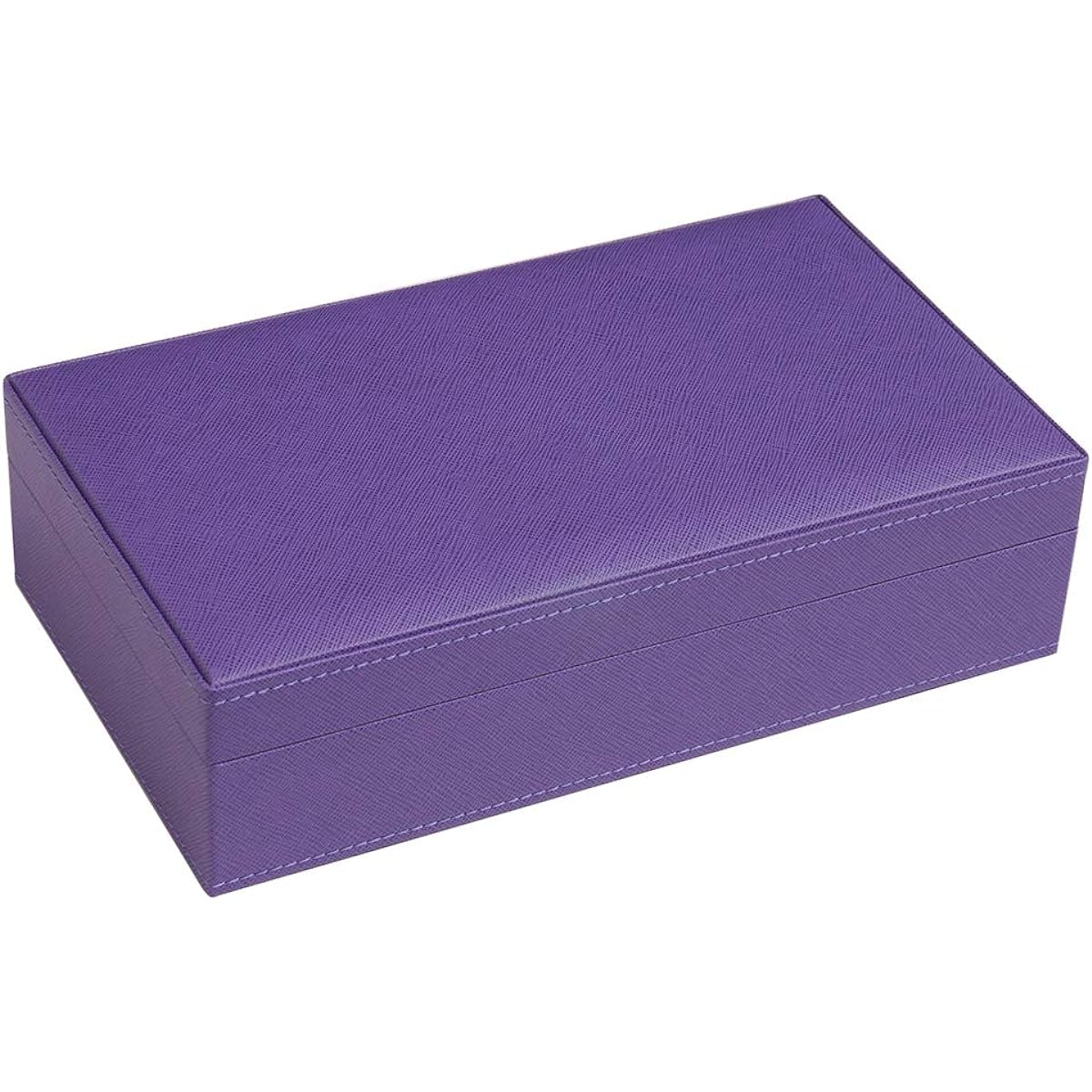 Silverman & Co. Double 6 Large Black Domino Set - Purple Case