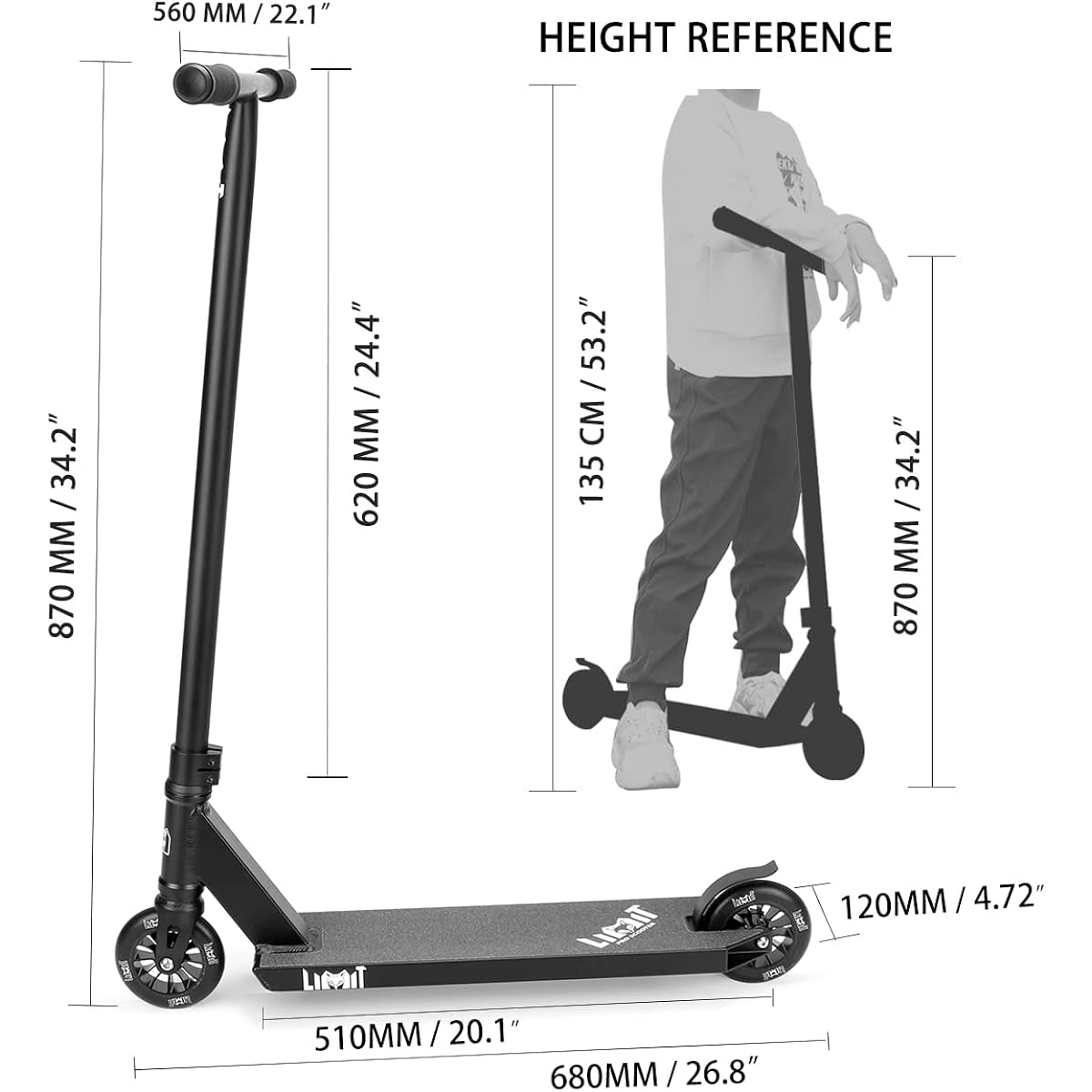 Trick Scooter - Intermediate and Be ginner Stunt Scooter for Kids Teenagers Adults 8+