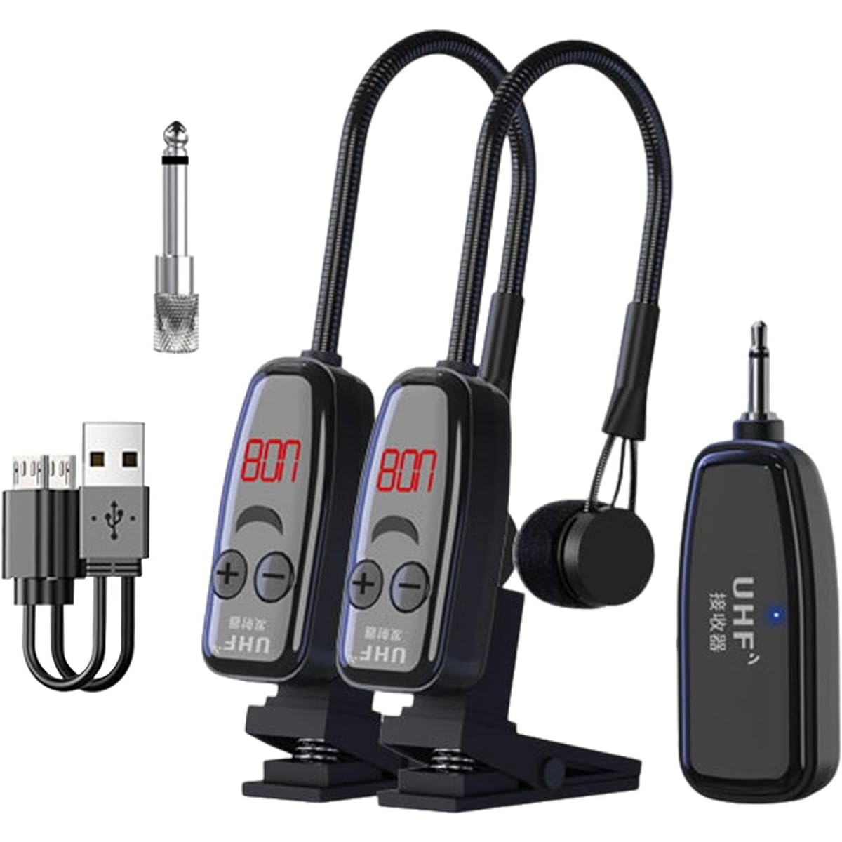 Deevoka Professional Saxophone Microphone Voice Amplifier for Horn