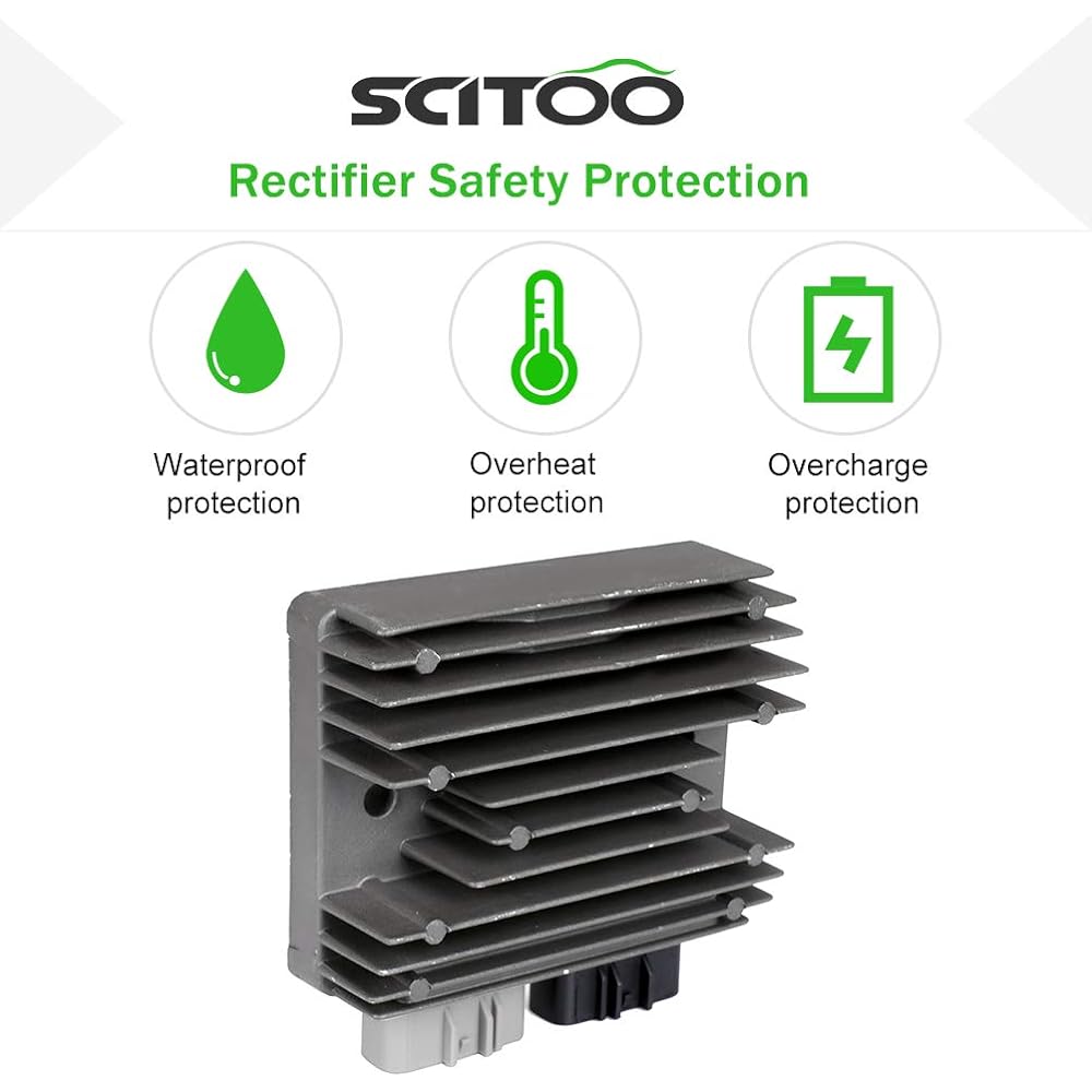 SCITOO Regulator Rectifier Replacement Voltage Regulator Rectifier for 2009-2013 Honda Big Red 700 2007-2014 Honda Rancher 420