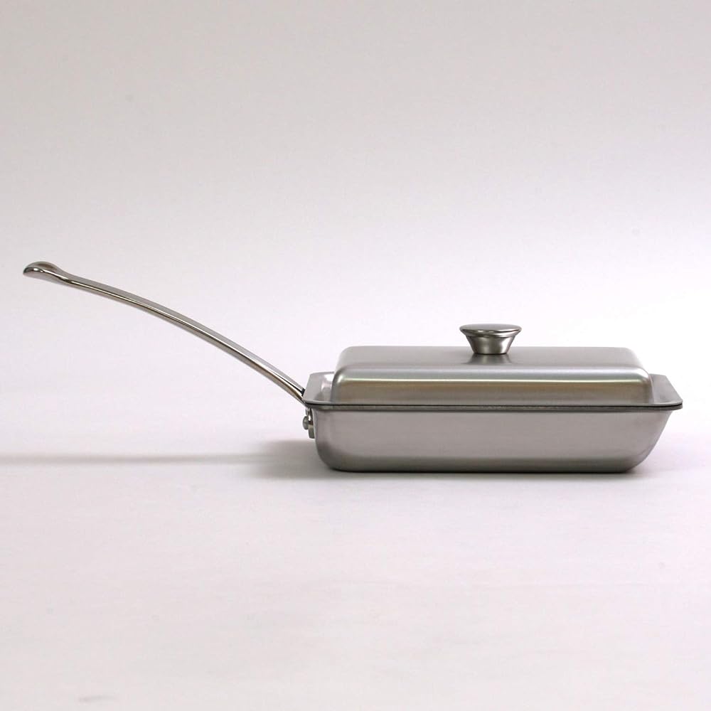 Nakao Aluminum Manufacturing Egg Cooker Queen Pan Compatible with All Heat Sources IHQP-5 Silver