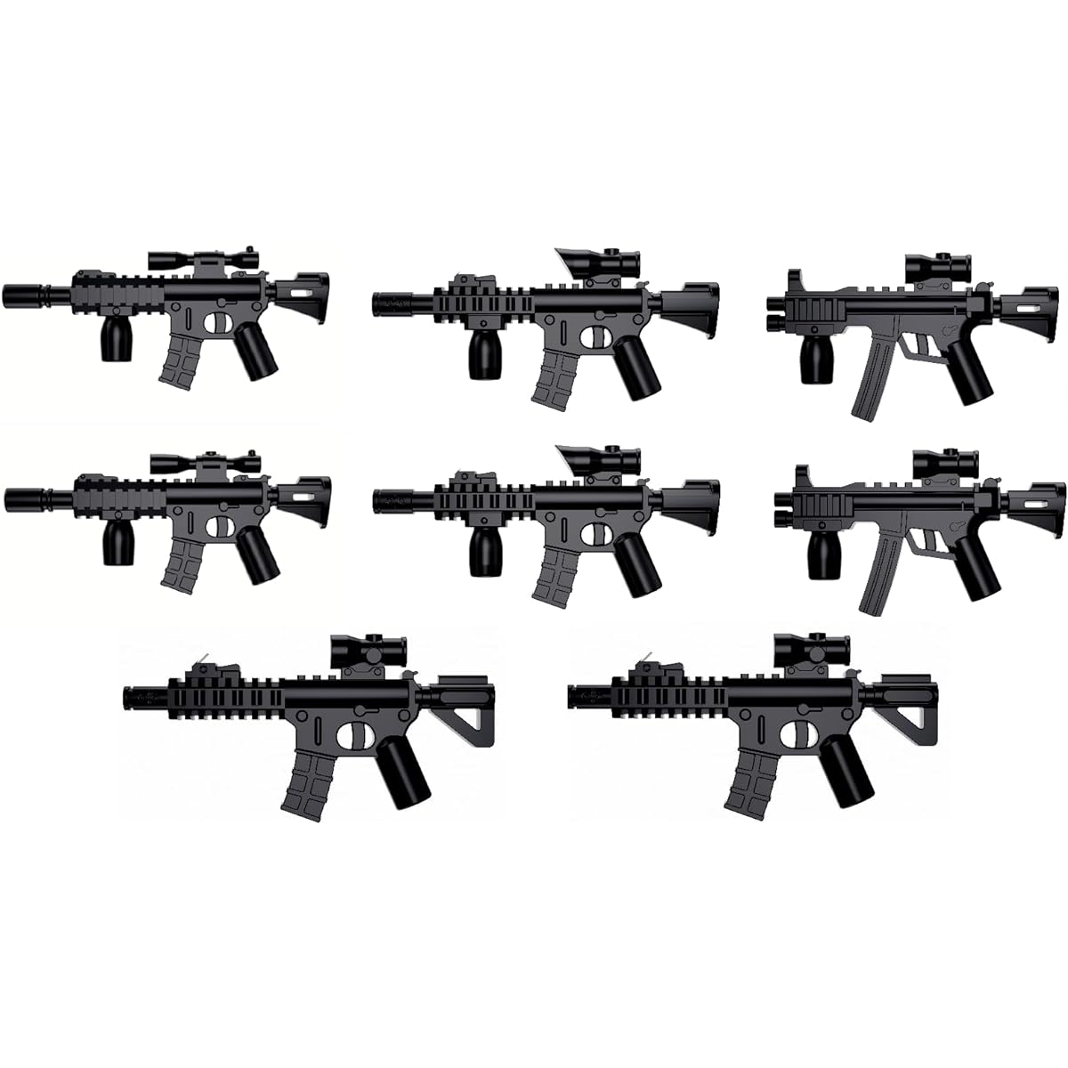 Custom Modern Combat Weapons Pack (p19) Designed for Brick Minifigures
