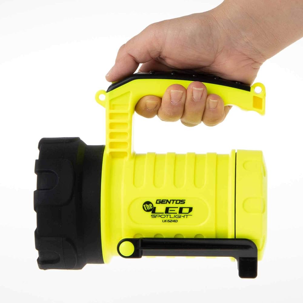 GENTOS LED Flashlight [Brightness 1000-1300 lumens/Practical lighting 2-4 hours/Dustproof/Waterproof] Uses AA batteries (sold separately) The LED Compliant with ANSI standards