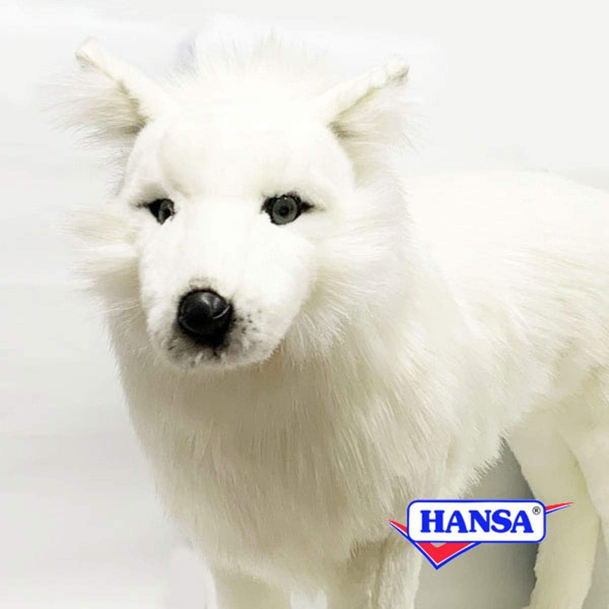 HANSA Plush Toy 7316 Arctic Wolf 64 WOLF WHITE STANDING