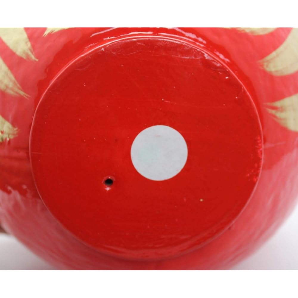 Takasaki Daruma Figurine, Red, No. 12, 34x31x33cm [One ball of soul/united unity] HSDM-12-RE-10