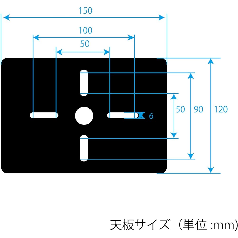 Kiktani Speaker Stand Top Plate: 150mmX120mm Height: 575mm~1,045mm with Insulator AV-SPS Black