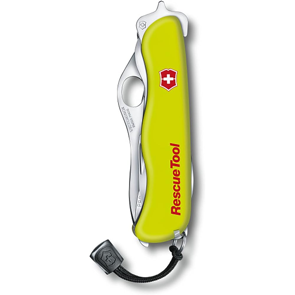 VICTORINOX Rescue Tool, Swiss Army Knife, Multifunctional Knife, Disaster Prevention Goods, For Emergency Escape, Seatbelt Cutter, Glass Saw, Window Breaker, Nylon Case Included, Swiss Made Multi-Tool with 13 Functions [Domestic Genuine Product] 0.8623.M
