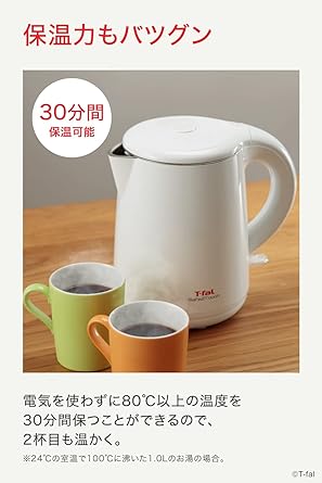 T-fal Safe to Touch 1.0L White