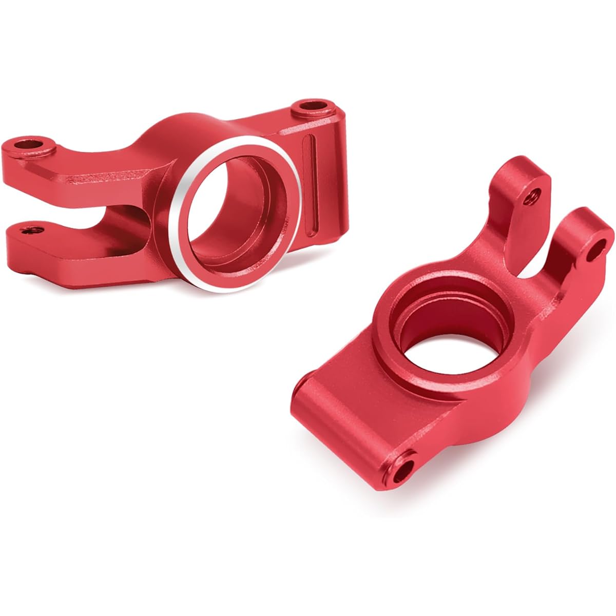 ESILUN Aluminum Alloy Rear Axle Carrier Hub Set ARRMA 1/18 Granite Upgrade Parts (Red)
