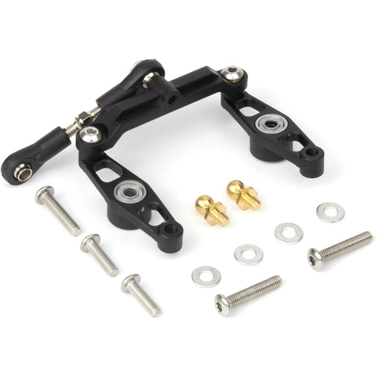 HobbyMarking RC Car Aluminum Alloy Ball Bearing Crank Steering Arm Set for Tamiya TT-02 TT-02B Upgrade Parts