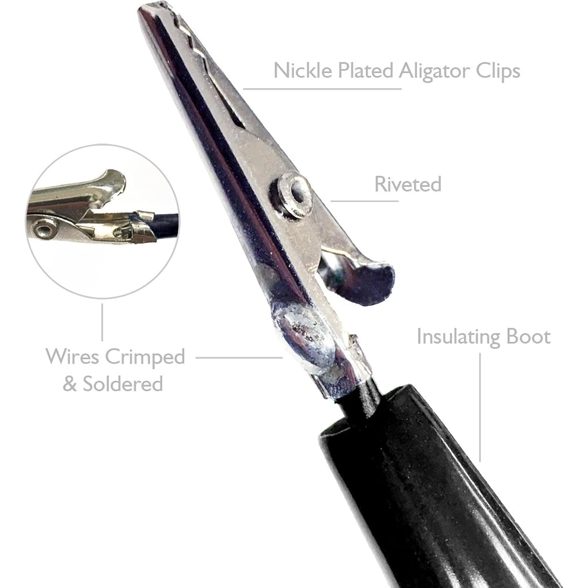 Elenco TL-5, 36 Inch Long Banana Alligator Lead Set