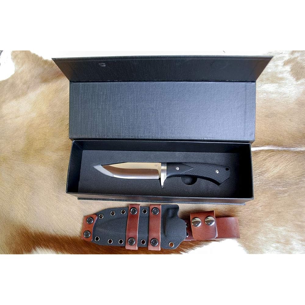 Outdoor multi-knife [MASANO 03: Black] Blade length 120mm Stainless D2 steel Polished finish G10 handle (black) Kydex case masano03-bk Toyokuni sheath knife Full tang structure Outdoor Camping Climbing