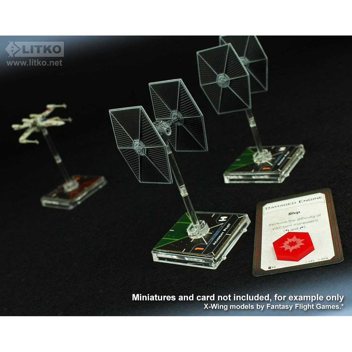 LITKO Space Fighter 2nd Edition Double-Sided Critical Damage Tokens Red (10)