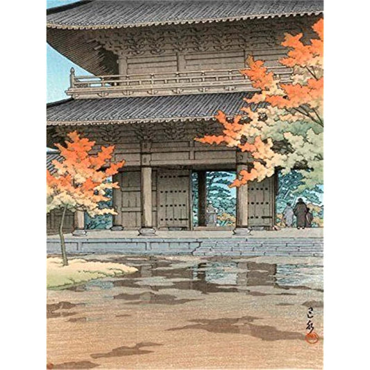 ARTomo Puzzle "Oil Painting/Diamond" DIY "Number Oil Painting/Diamond Art" Coloring Book Digital Number Painting Painting Kit Anyone can easily and enjoy authentic art (Japanese Style-015, Diamond, Frameless, 60x80cm)