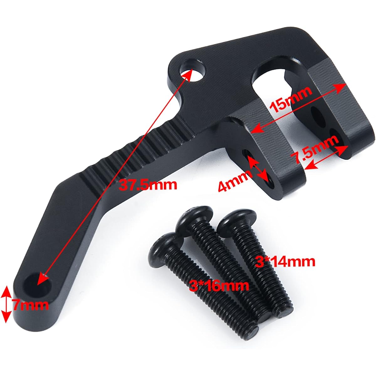 Que-T CNC Aluminum Pan Hard Mount for 1/10 TRX-4 TRX-6 RC Crawler Car Upgrade Parts
