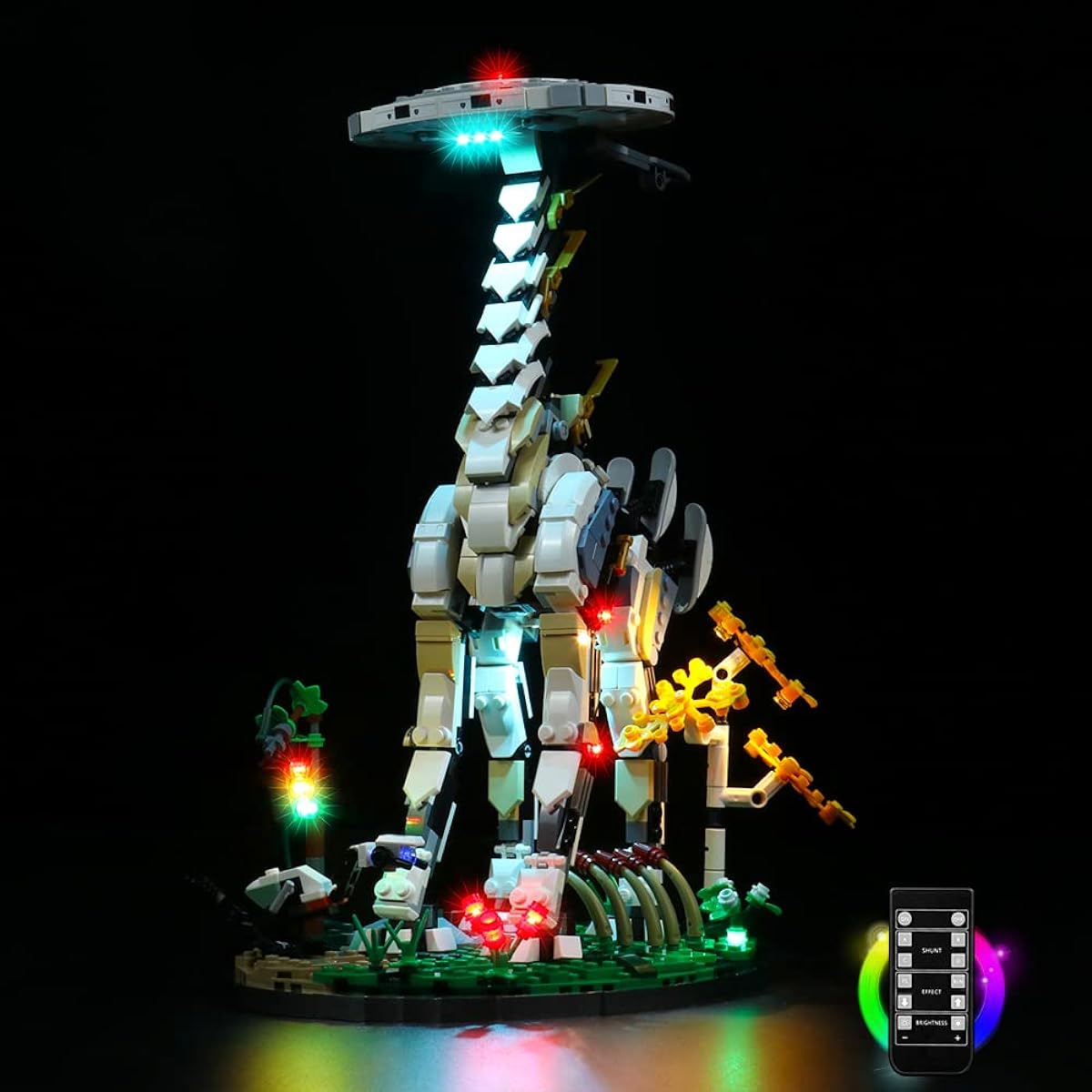 VONADO LED Light Kit LEGO Horizon Forbidden West Tallneck 76989 Assembly Set (Light Only, No Model) DIY Lighting Compatible with LEGO Tallneck (Remote Control Version)